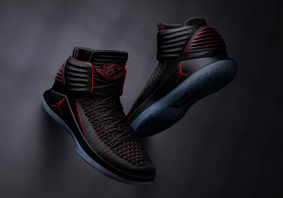 air jordan 32 black red