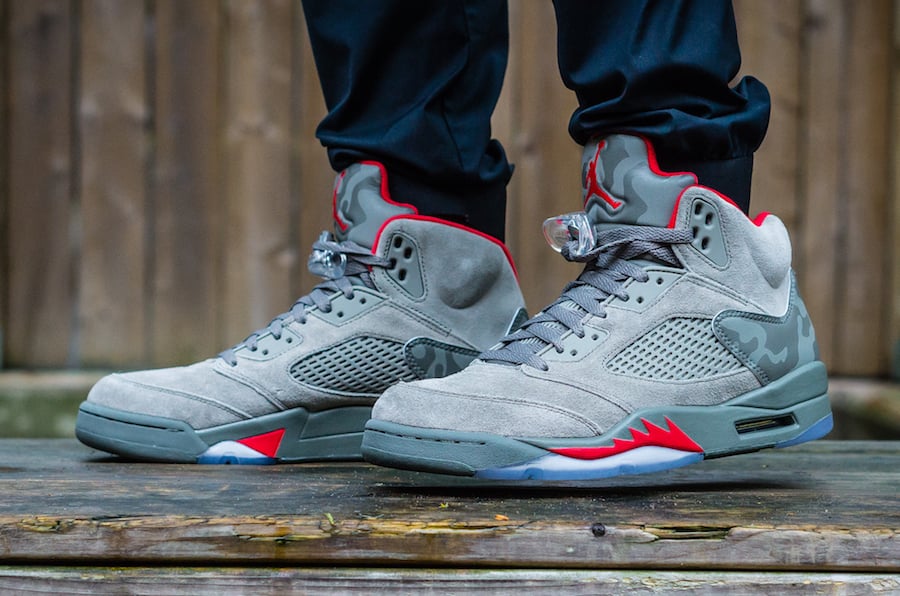 grey camo jordan 5