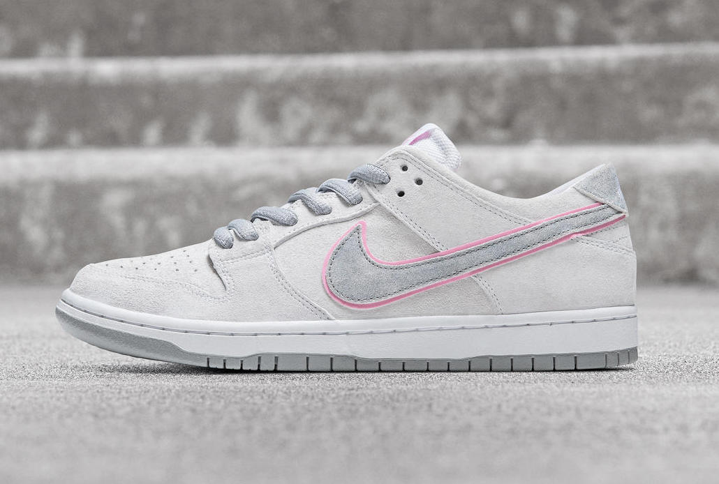 Ishod Wair Nike SB Dunk Low Grey Pink White