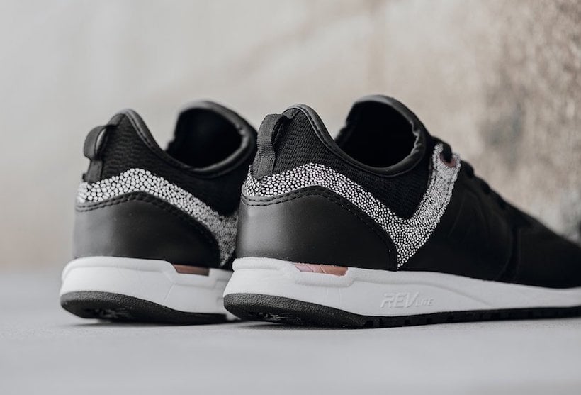 New Balance 247 Black Leather Pebble