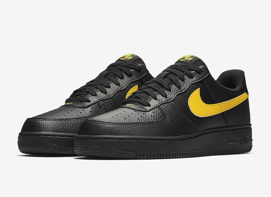 nike air force black and yellow