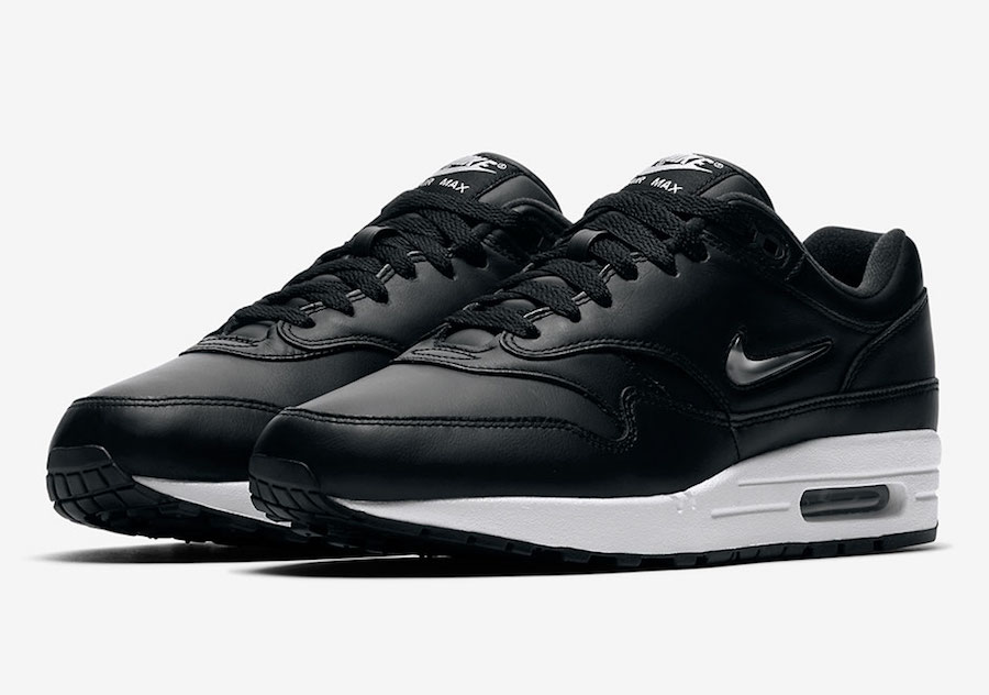 air max 1 jewel black silver