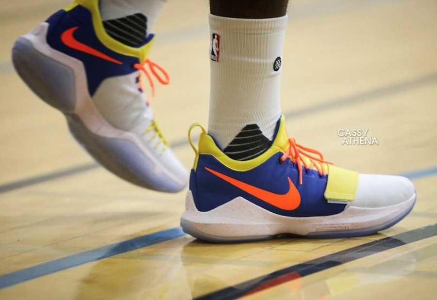 Paul George Wears the Nike PG 1 in OKC Colors