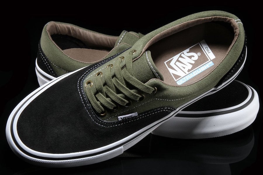 vans era pro black moss