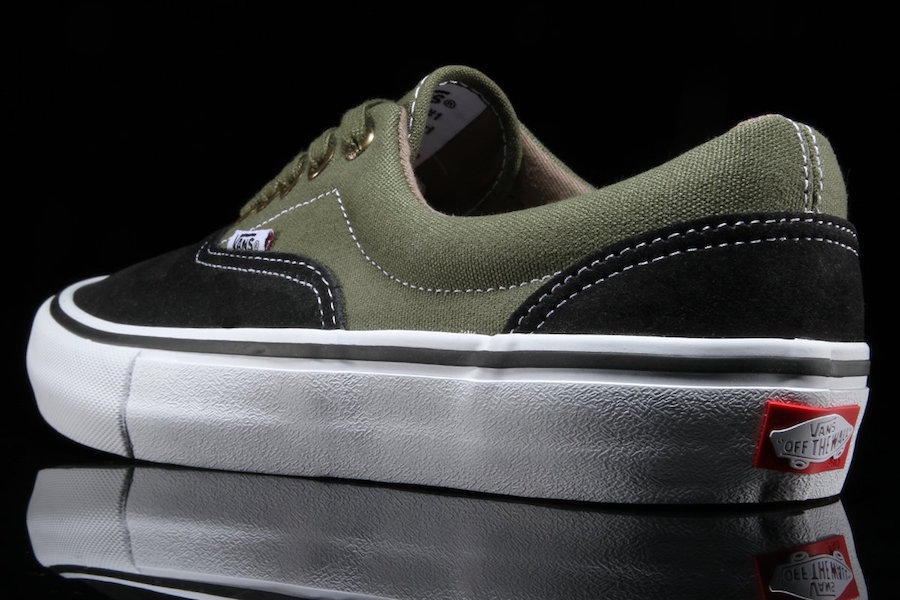 vans era pro dark green