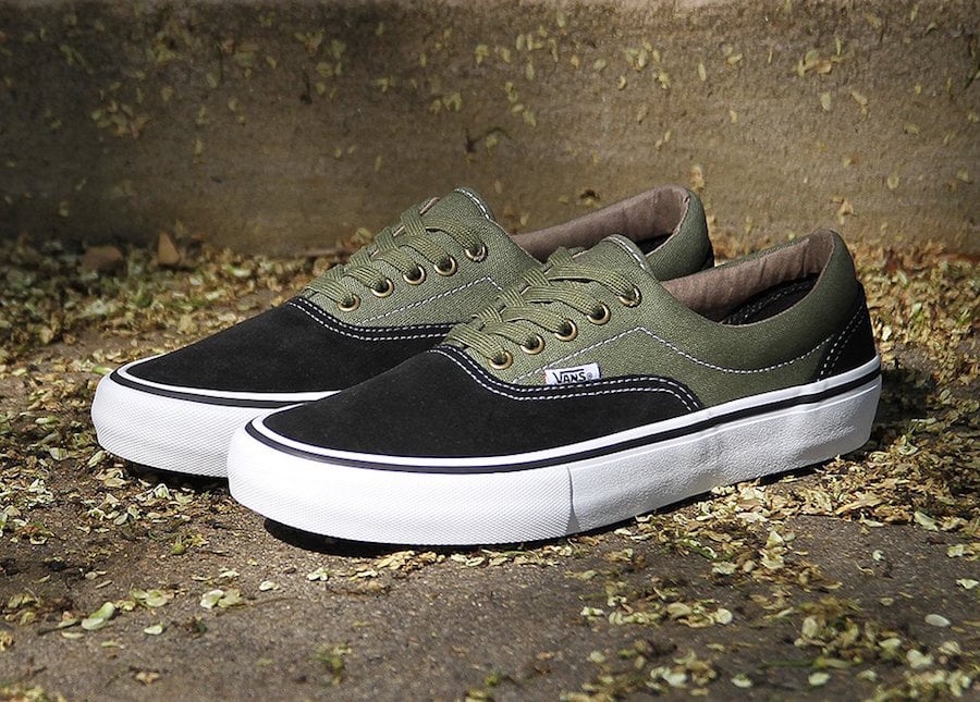 vans era pro black moss