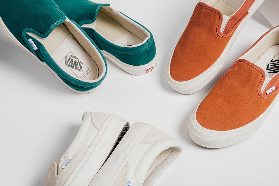 vans suede slip on