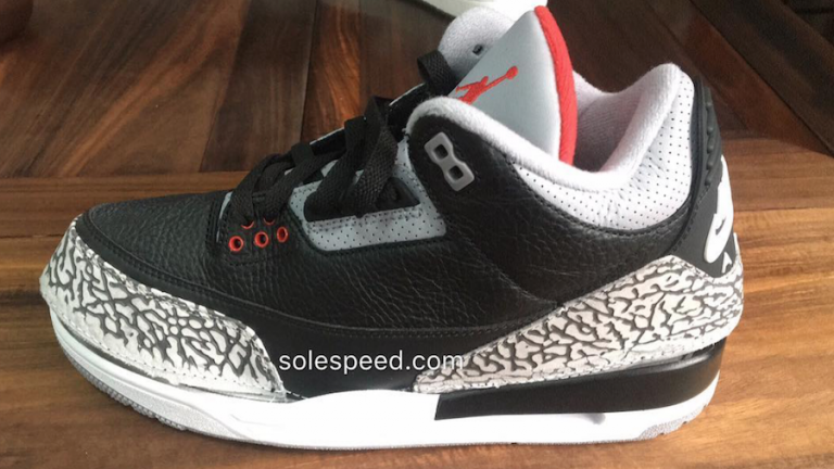 Jordan 3 Black Cement 2008 Nike Women Heels Shoes