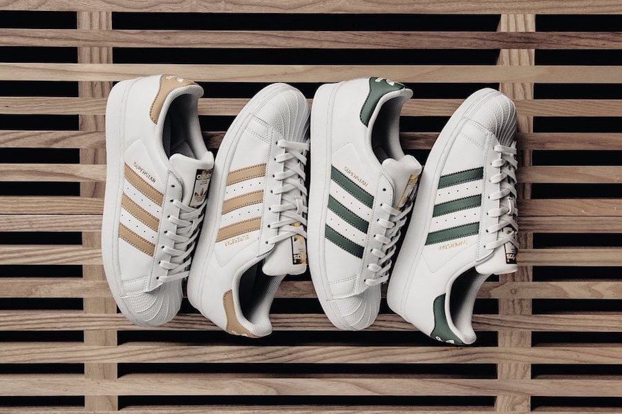 adidas superstar khaki green