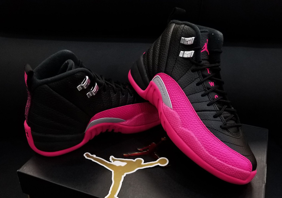 jordan 12 black deadly pink