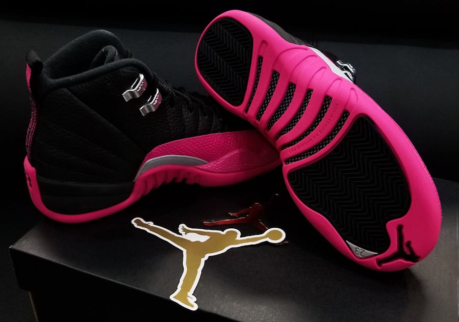 Air Jordan 12 Black Deadly Pink