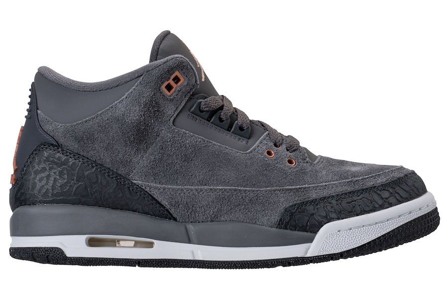 Air Jordan 3 Anthracite Bronze October 2017