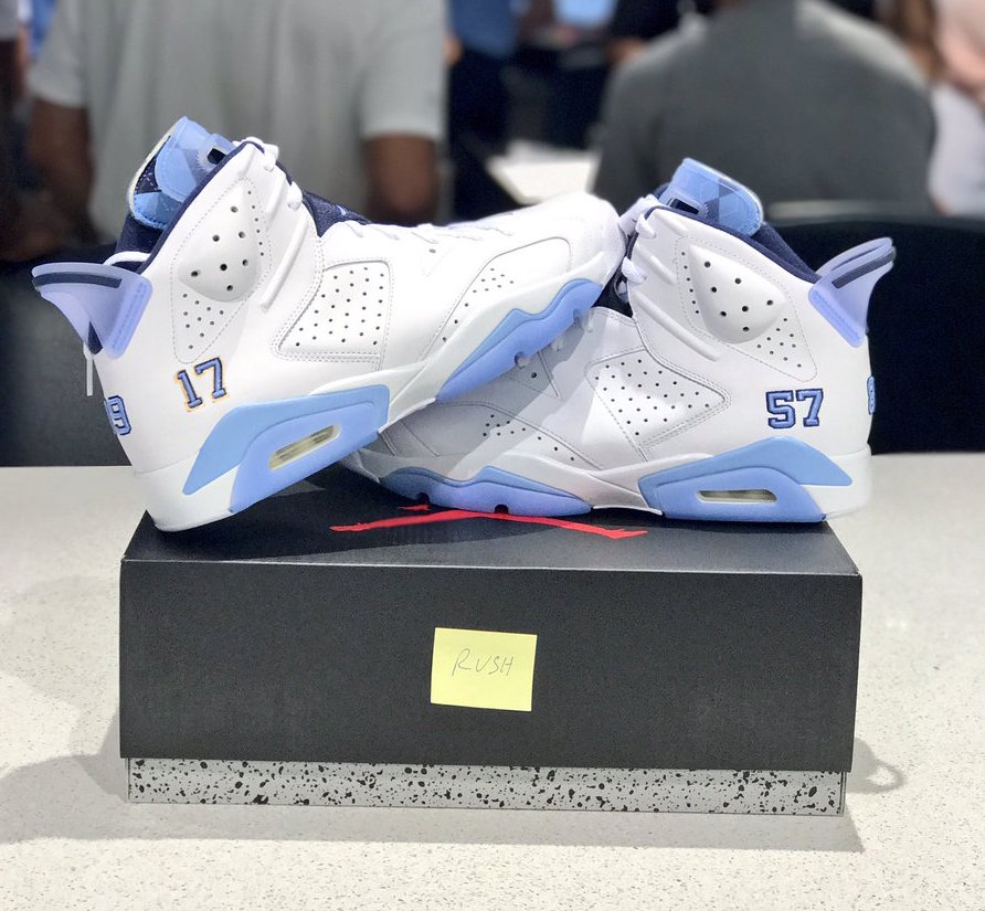 jordan 6 unc white