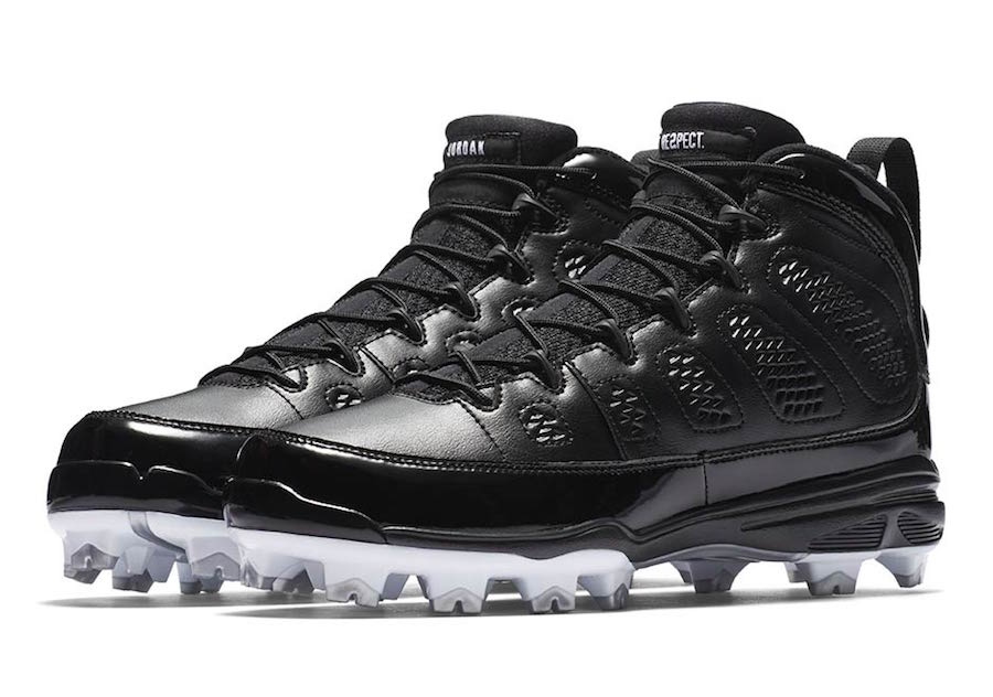 jordan 9 baseball cleats metal