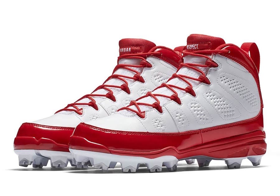 red jordan baseball cleats