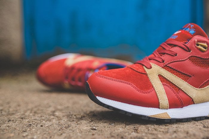 Diadora N9000 Red Brick V7000 Dutch Blue