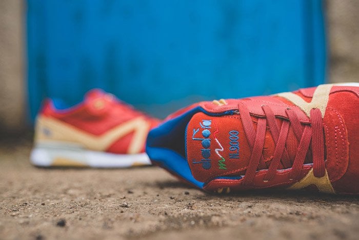 Diadora N9000 Red Brick V7000 Dutch Blue