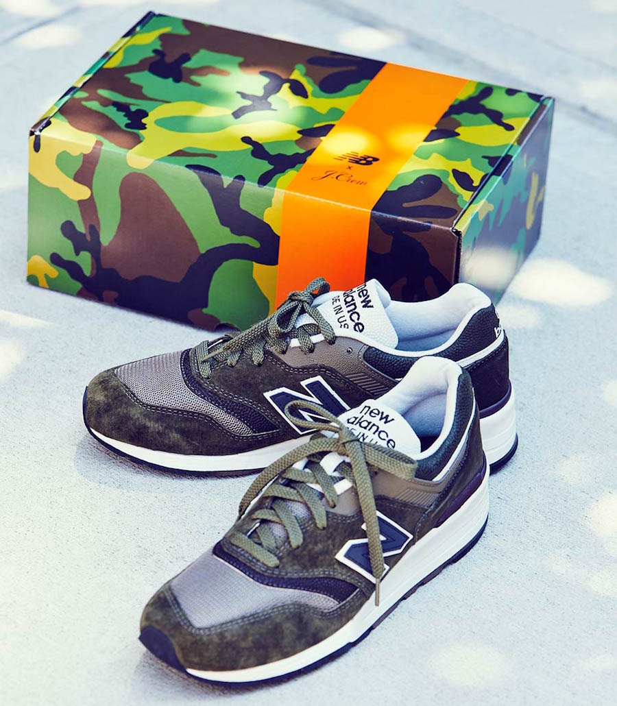 new balance 997 j crew camo