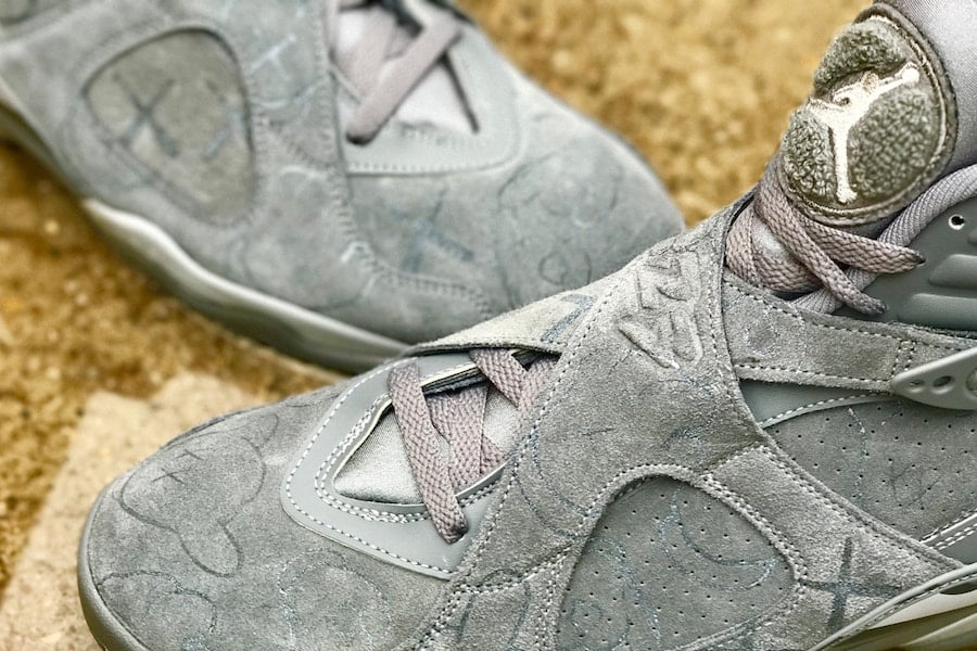 KAWS Air Jordan 8 Cool Grey Custom