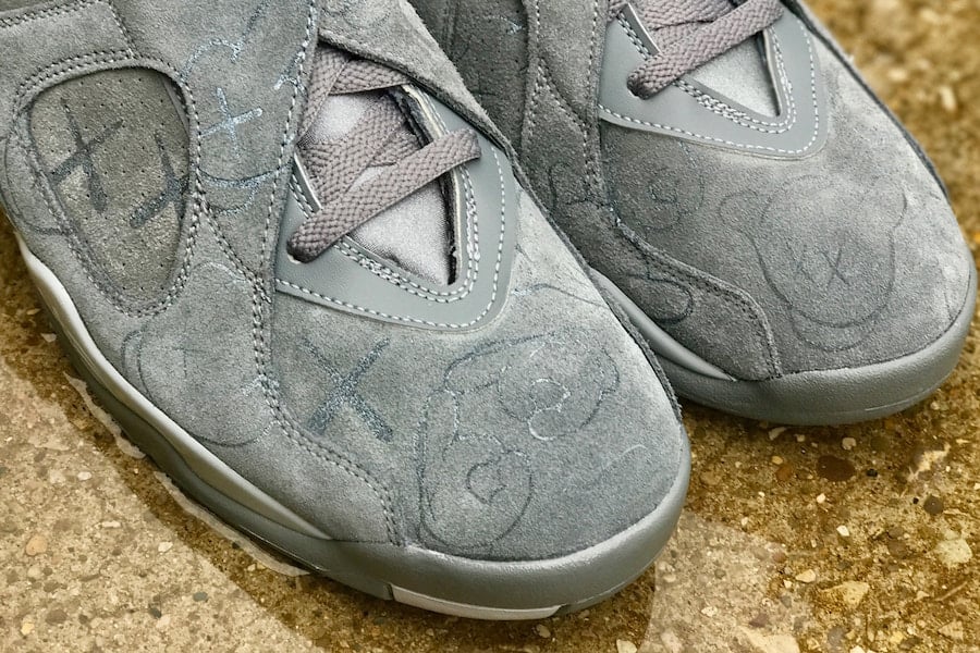 KAWS Air Jordan 8 Cool Grey Custom