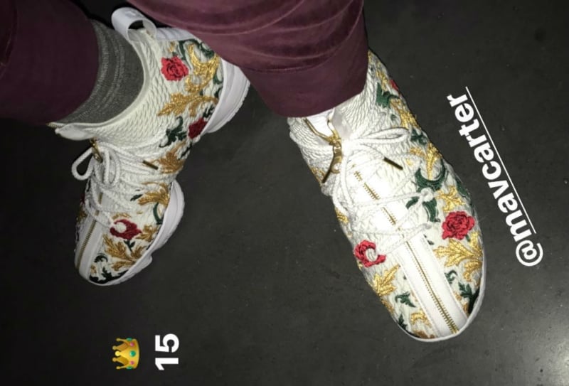 lebron 15 floral white