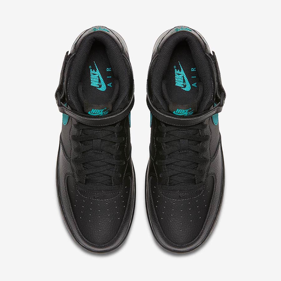 Nike Air Force 1 Mid Black Neptune Green 315123-045