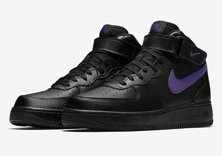 nike air force black and purple