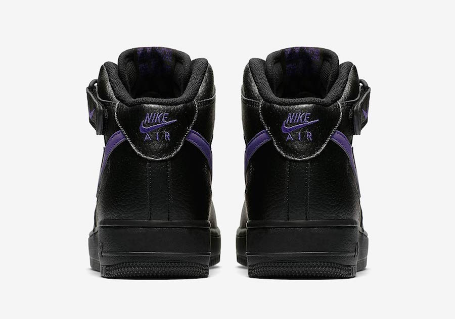 air force 1 mid black purple