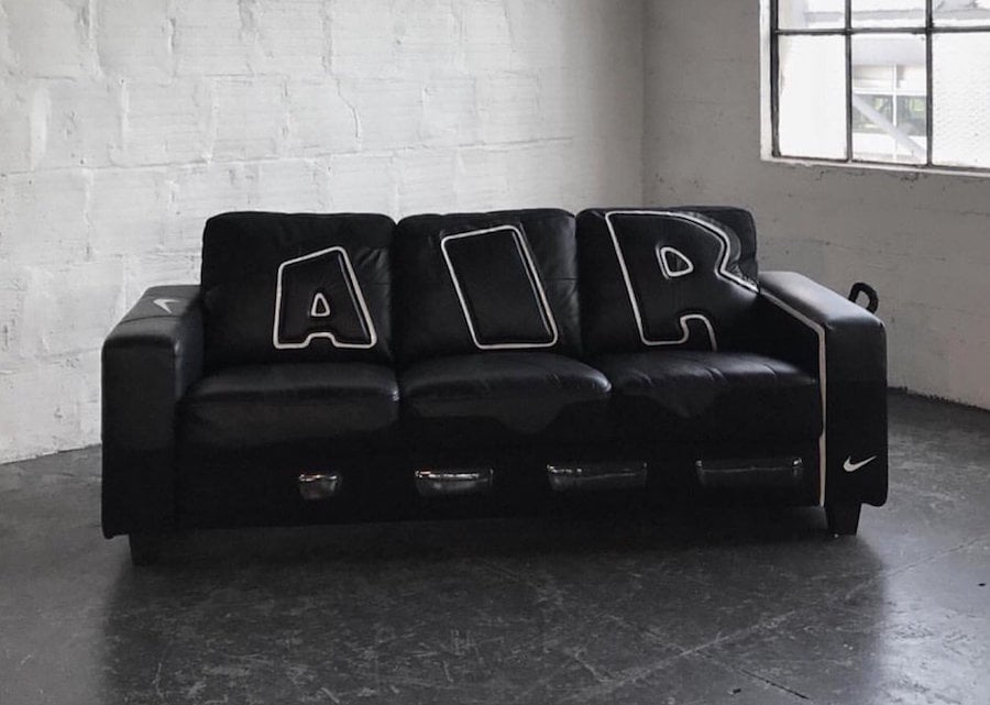 The Nike Air More Uptempo Transforms into a Couch