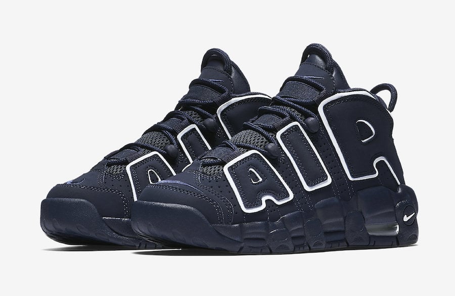 Nike Air More Uptempo in Navy and White Releasing for Kids