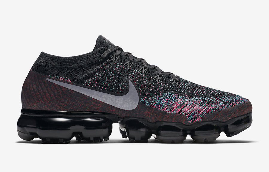 nike air vapormax black pink blue