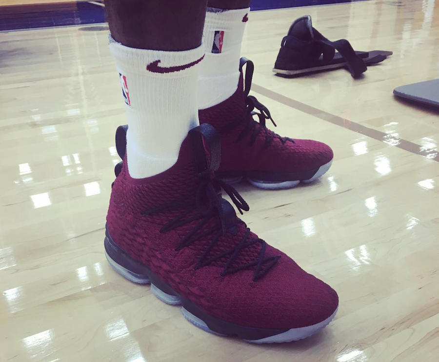 burgundy lebron shoes