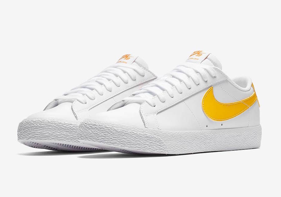 nike white yellow