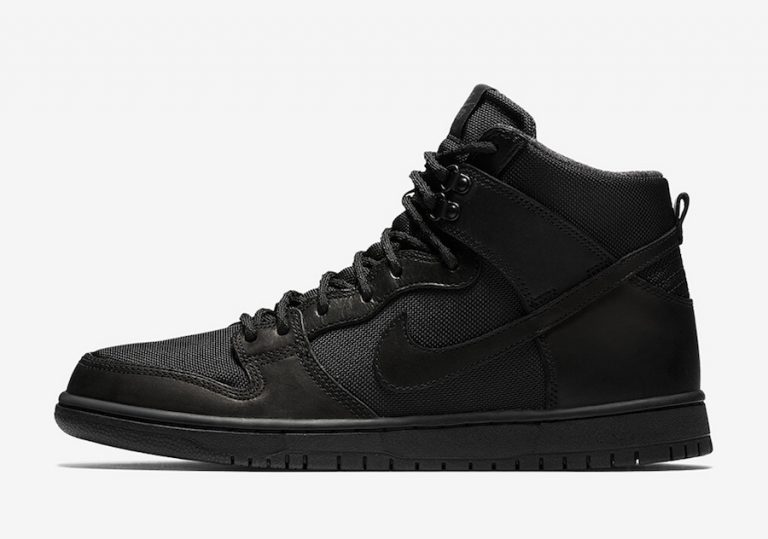 Nike SB Dunk High BOTA Triple Black 923110-001 Release | SneakerFiles