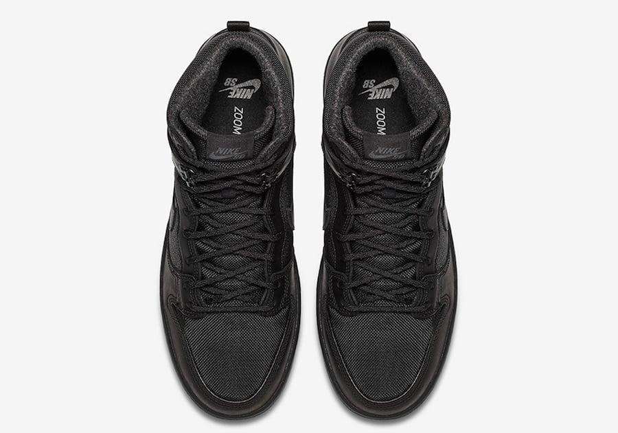 Nike SB Dunk High BOTA Triple Black 923110-001 Release | SneakerFiles