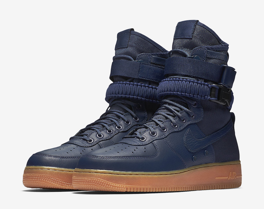 navy blue af1 mid
