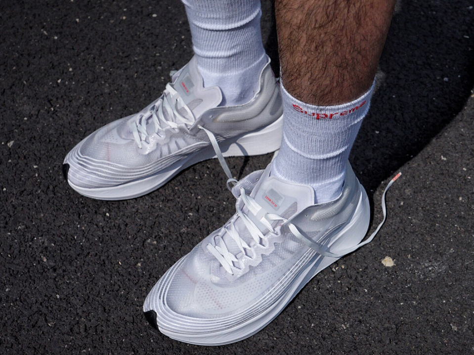 all white nike zoom fly