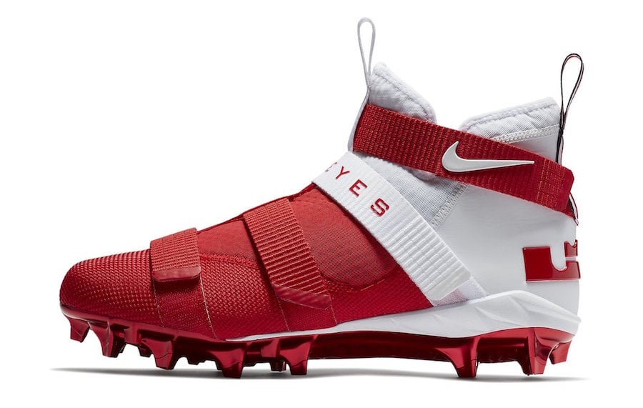 Ohio State Nike LeBron Soldier 11 Cleats