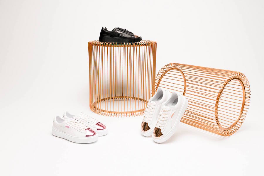 Puma Basket Platform Metallic Toe Pack