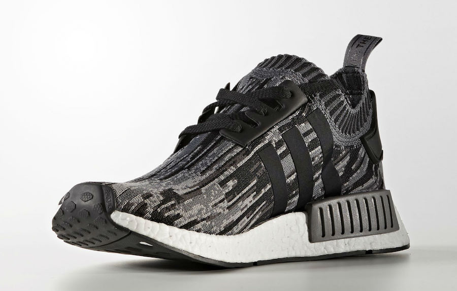 black and gray nmd