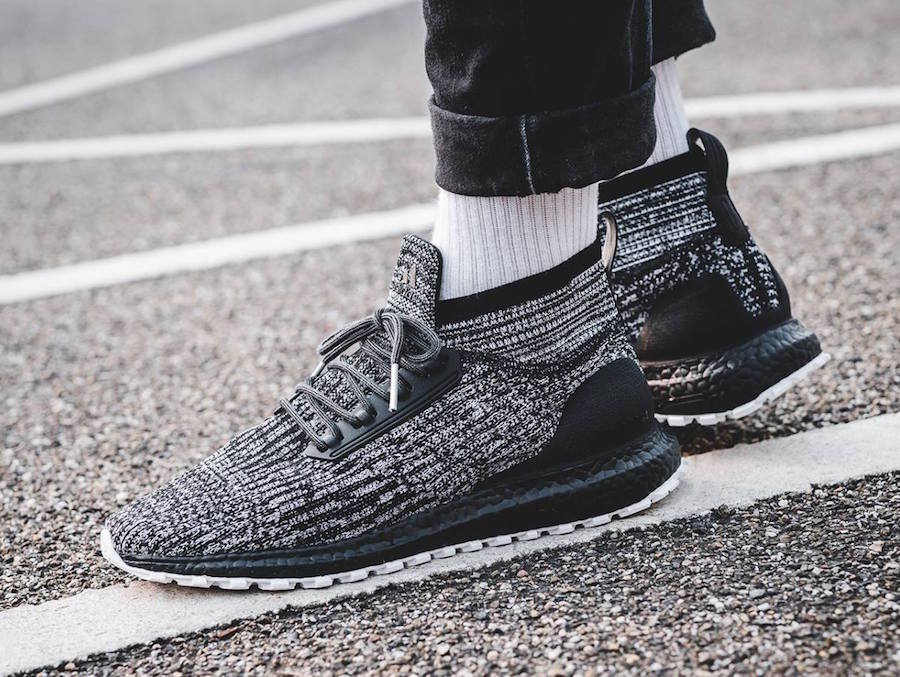 adidas pure boost oreo on feet