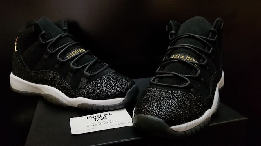 jordan 11 black with sparkles