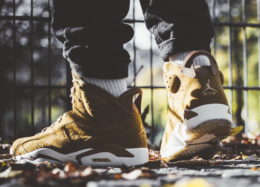 Air Jordan 6 Wheat On Feet