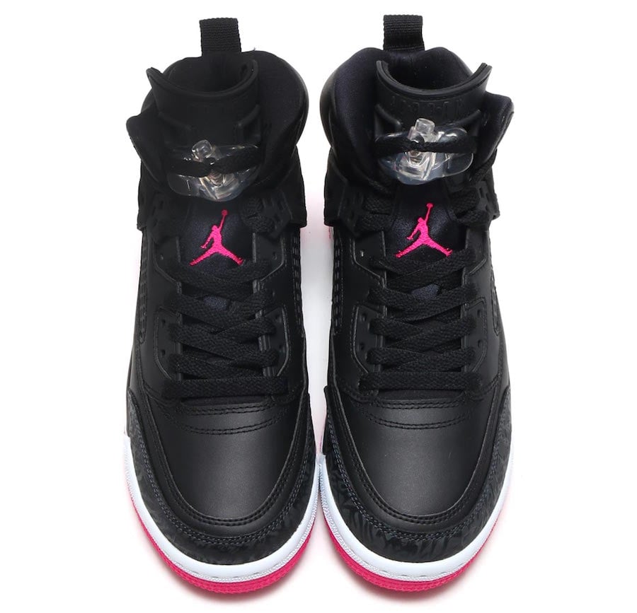 jordan spizike black and pink