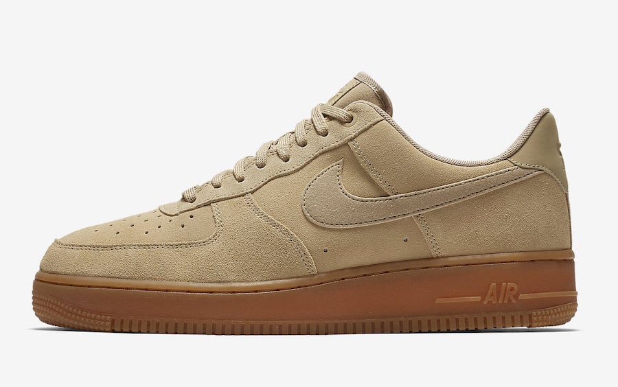 nike air force 1 cream suede