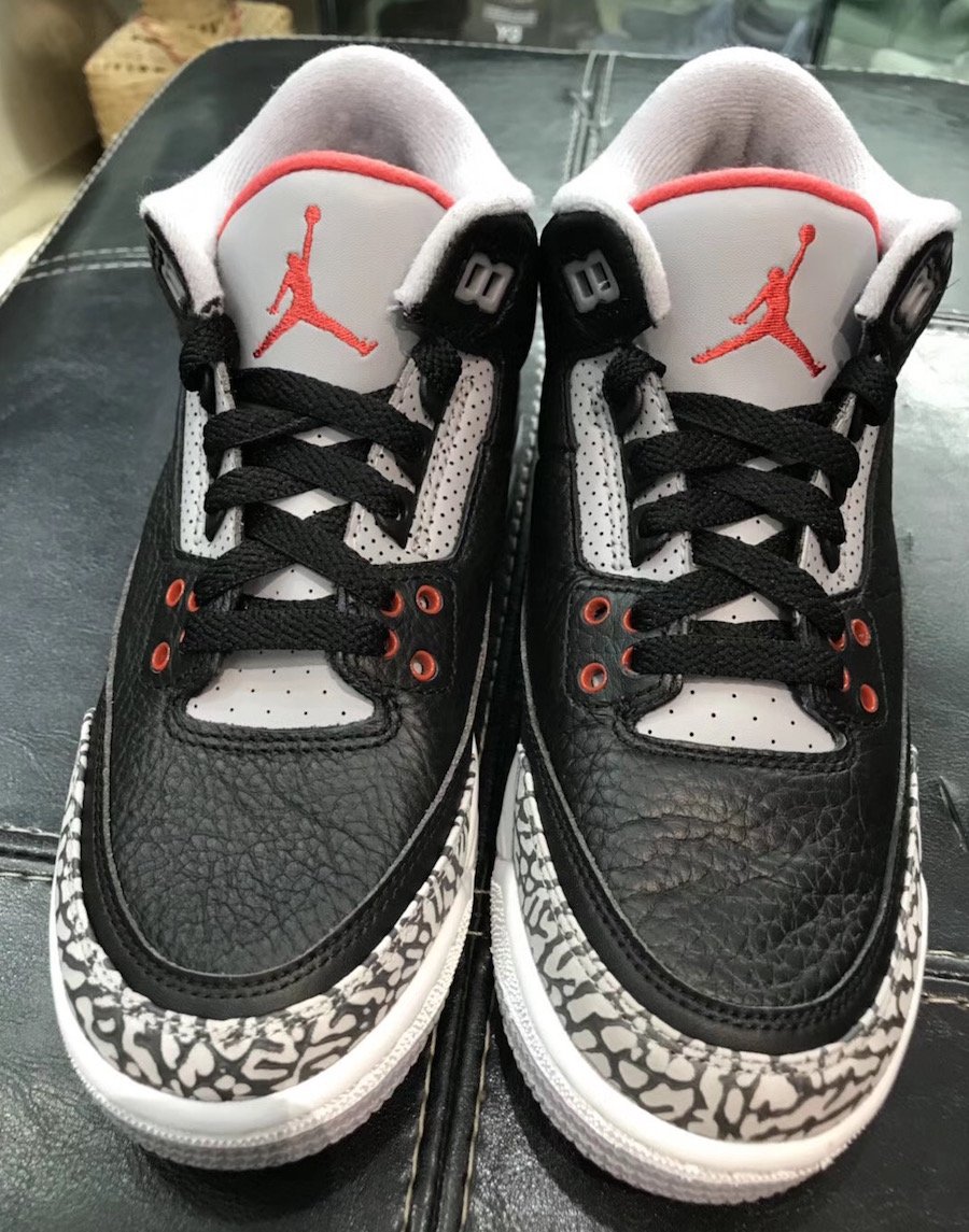 Nike Air Jordan 3 OG GS Black Cement 854261-001