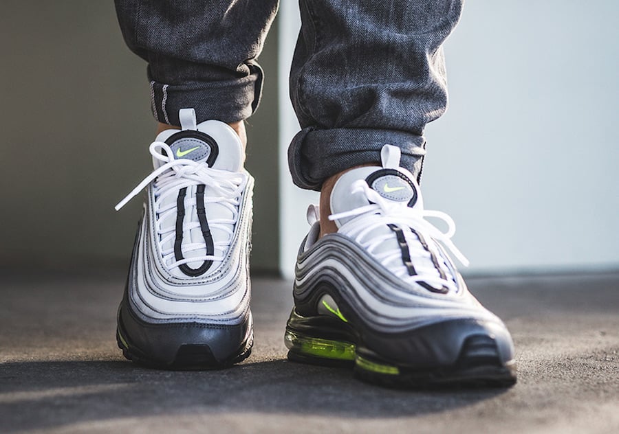 air max 97s on feet