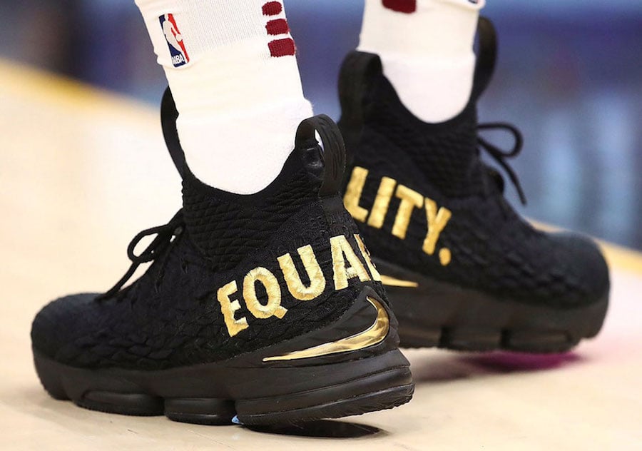 lebron 15 black equality