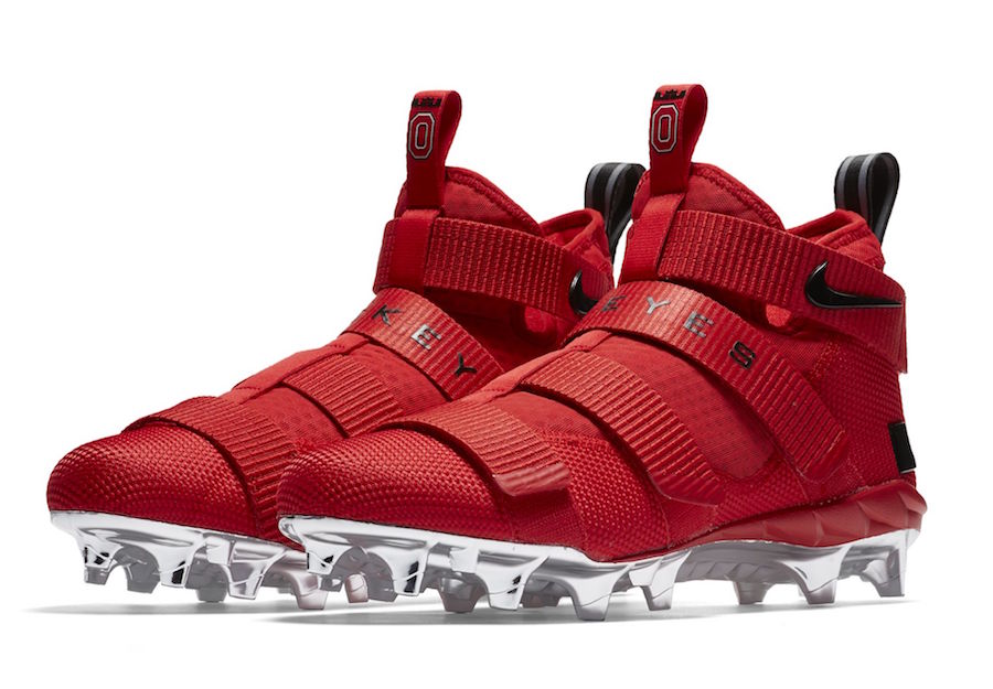Nike LeBron Soldier 11 Cleat Ohio State AO9146-600