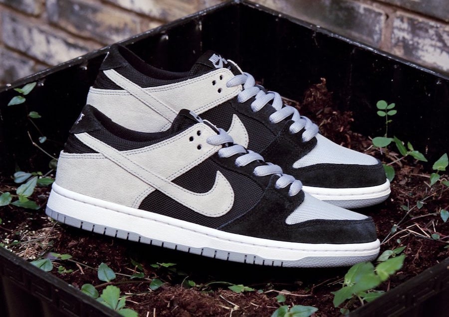 nike sb dunks low black grey se